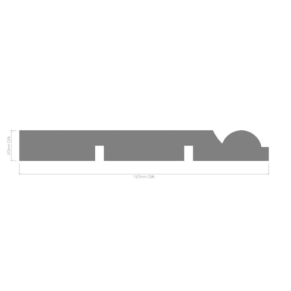 image 1 of PACK OF 10 (Total 10 Units) - 25mm x 175mm (20mm x 170mm Finish) Torus Softwood Skirting Board - 3.0m Length