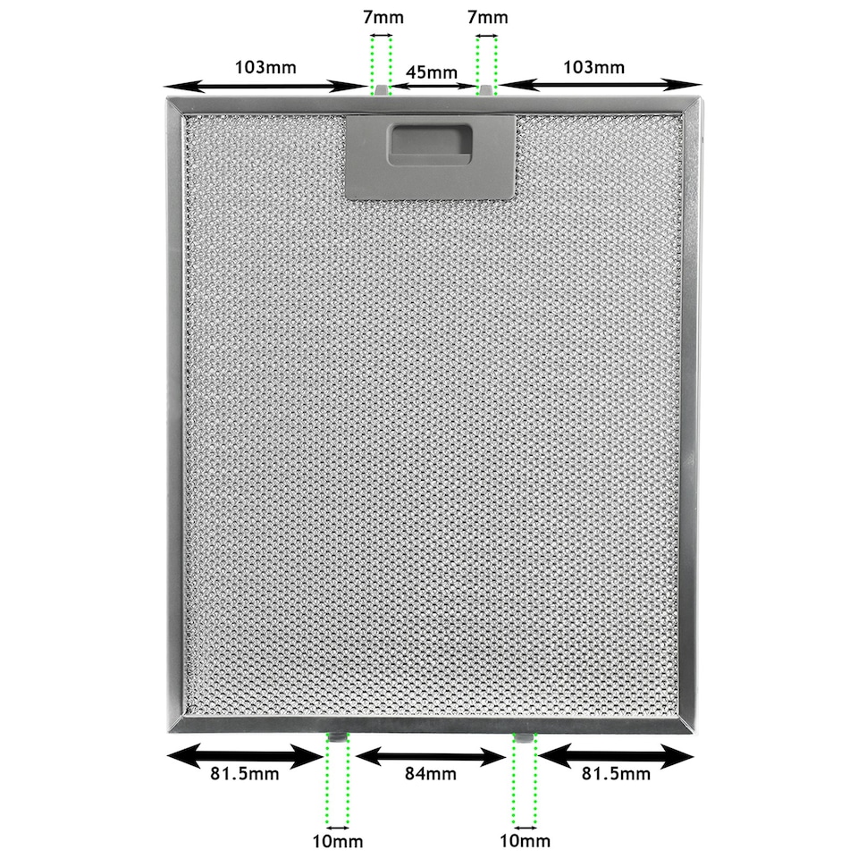 image 1 of SPARES2GO Vent Extractor Aluminium Mesh Filter compatible with IKEA Oven Cooker Hood