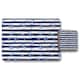 image 1 of Blue Anchors on Navy Striped Background (Placemat & Coaster Set)