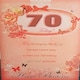 image 1 of 70th Birthday Sentimental Verse Greeting Card