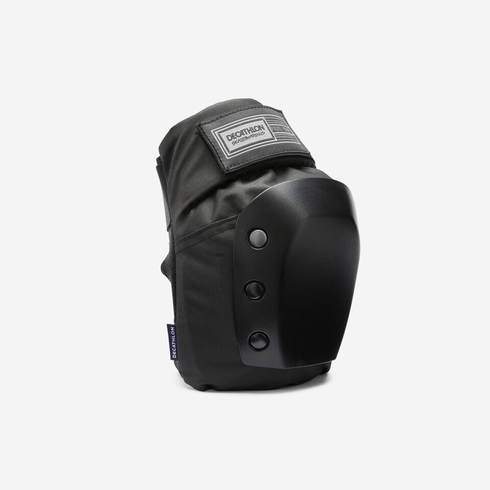 image 1 of Decathlon Adult 3-Piece Skateboarding Protector Set Decathlon Pad500 Black, Size L