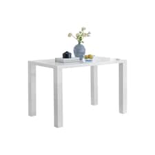 Furniturebox Pivero White High Gloss Dining Table (4)
