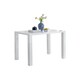 image 1 of Furniturebox Pivero White High Gloss Dining Table (4)