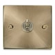 image 2 of SE HOME Antique Brass 1 Gang 2 Way 10AX Toggle Light Switch Brown | Antique Brass