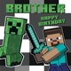 image 3 of Minecraft Brother Birthday Card
