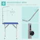 image 3 of PawHut Foldable Dog Grooming Table Adjustable Arm 81x49x80 cm