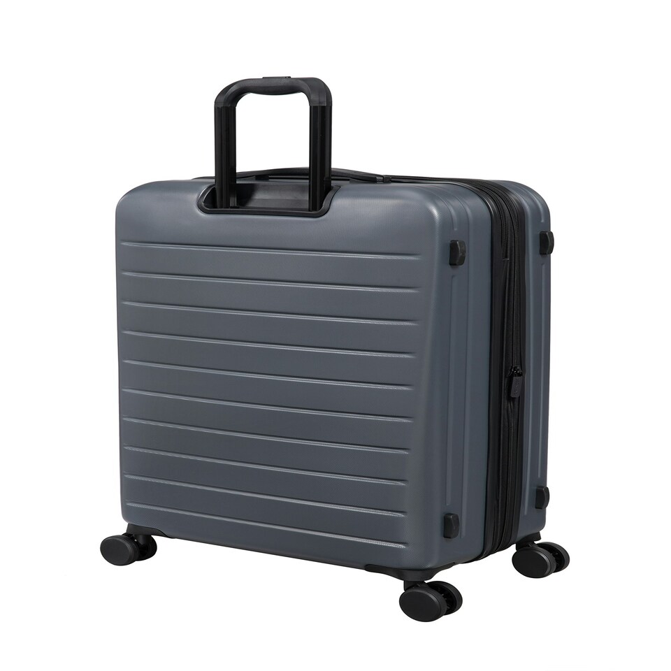 image 1 of IT Luggage Legion Asphalt Expandable Cabin Suitcase with TSA Lock Grey | Cabin Bag