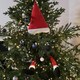image 2 of 40cm Plush Santa Hat and Legs Christmas Tree Decoration