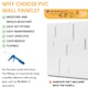 image 4 of NOVECRAFTO Decorative 3D Wall Panels (50cm x 50cm) 3D Blocks Design PVC Cladding Panel