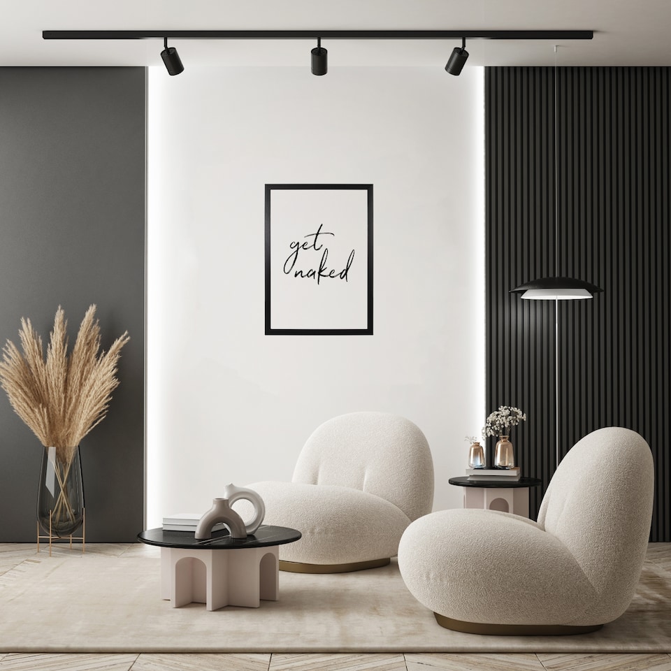 image 1 of Modern and Stylish Black Veneer Wood Effect A3 Plastic Frame for Wall Hanging | Black | L