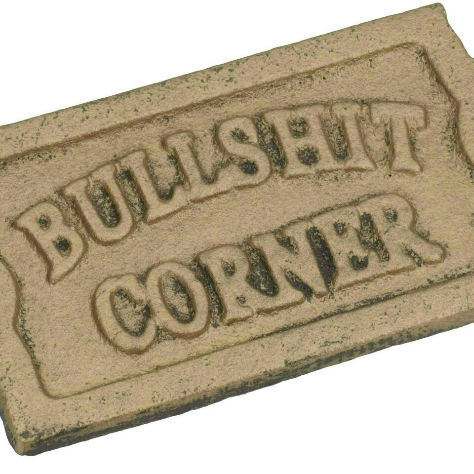 image 1 of Bullsh*t Corner Cast Iron Sign Plaque Door Wall House Home Gate Garden Humor