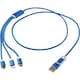 image 1 of Versatile 5 in 1 Recycled Aluminium Charging Cable - Royal Blue - One Size