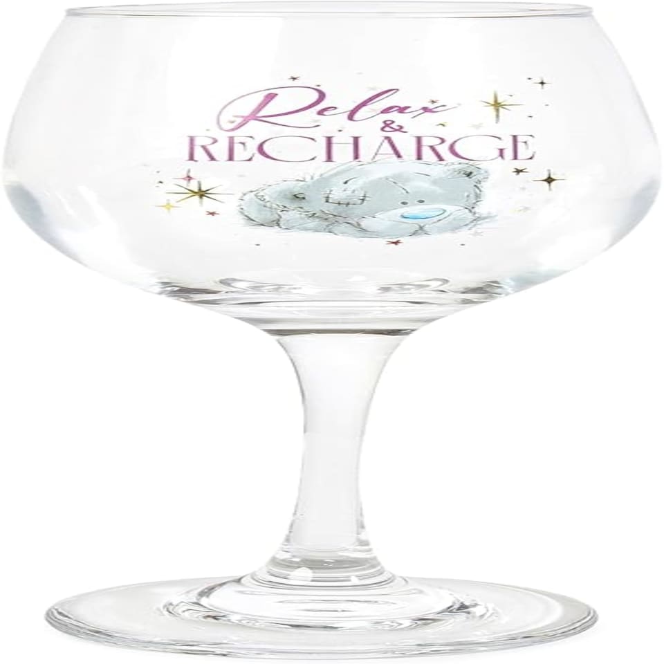 image 1 of Me to You Tatty Teddy Hot Water Bottle, Wine Glass and Coaster Gift Set in A Gift Box Official Collection