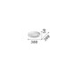 image 2 of Planet 30cm Integrated LED Semi Flush Ceiling Light Brass 1350lm 3000K