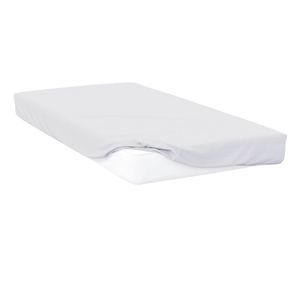 Belledorm Jersey Cotton Fitted Sheet - White - Cot