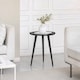 image 2 of Electra Round Solid Mango Wood Side Table for Living Room Bedroom