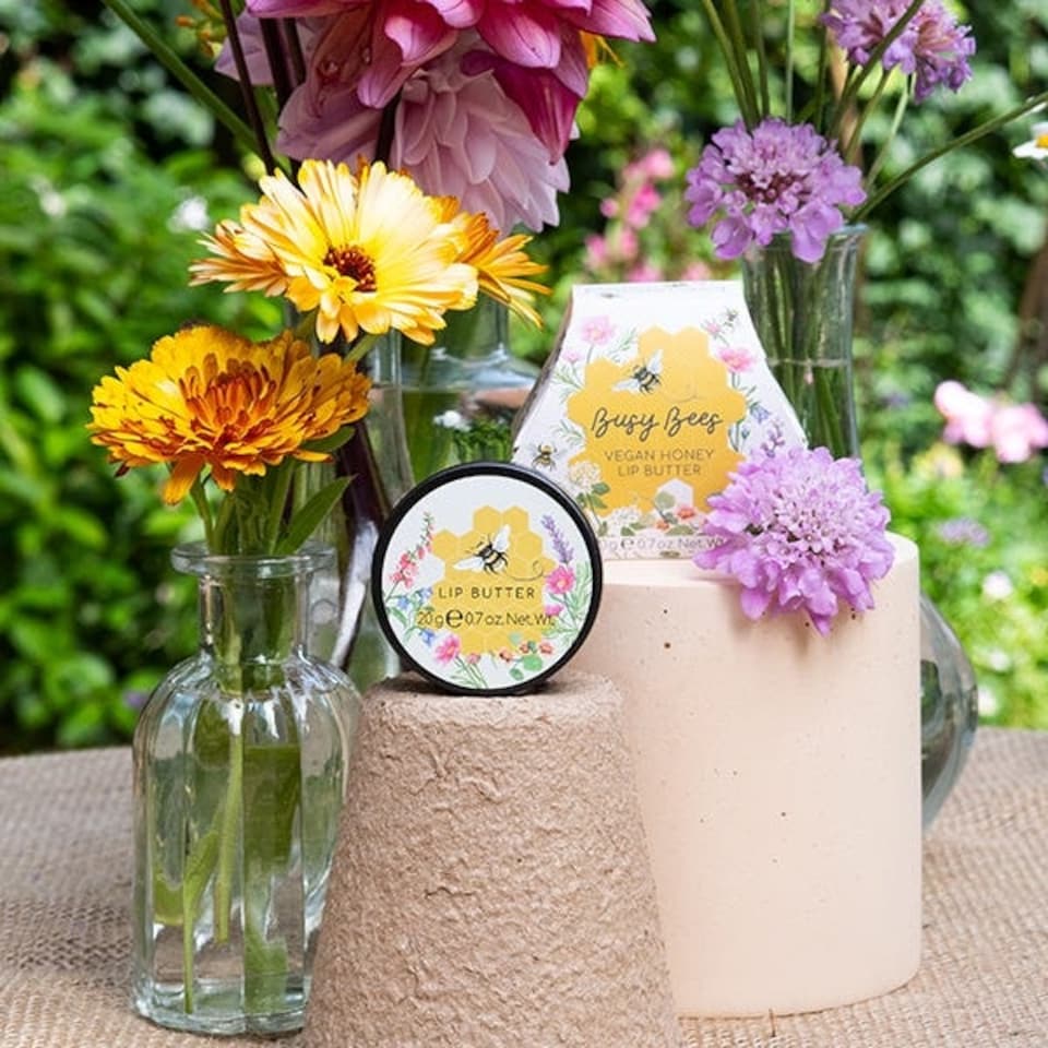 image 1 of Heathcote & Ivory Busy Bees Vegan Honey Lip Butter 20g