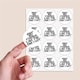 image 2 of Ain't No Teacher Like the One I Got Round Stickers 60mm - Sheet of 12