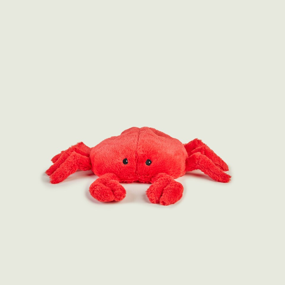 image 1 of Warmies Plush Crab Microwavable Weighted Teddy