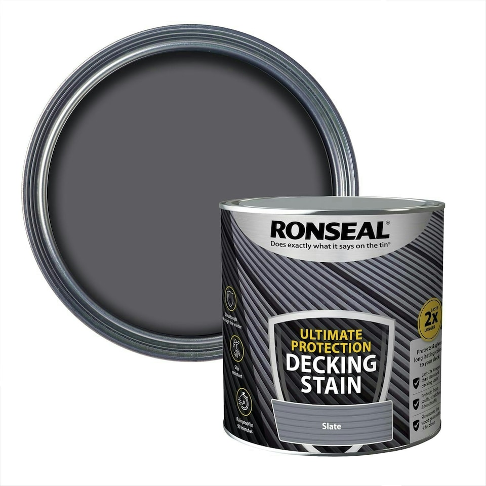 image 1 of Ronseal Ultimate Protection Decking Stain 2.5L Slate