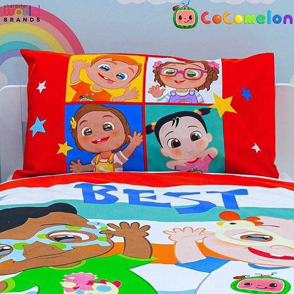 image 1 of Cocomelon Best Friends Reversible Duvet Set | Multi | Multicoloured | Toddler | 1