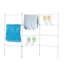 3 Fold Clothes Airer Drying Rack Indoor & Outdoor Folding Washing Line