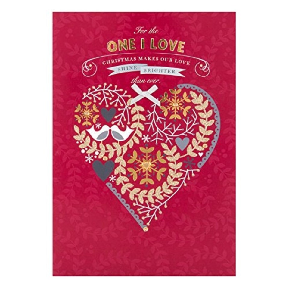 image 1 of Hallmark One I Love Christmas Card 'Laughter and Happiness'
