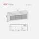image 10 of TV Unit 160cm Grey Gloss Doors & Drawers Grey Matt Body Free LED Grey