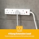 image 5 of GEEPAS 4 Gang Extension Lead, 3M Cable