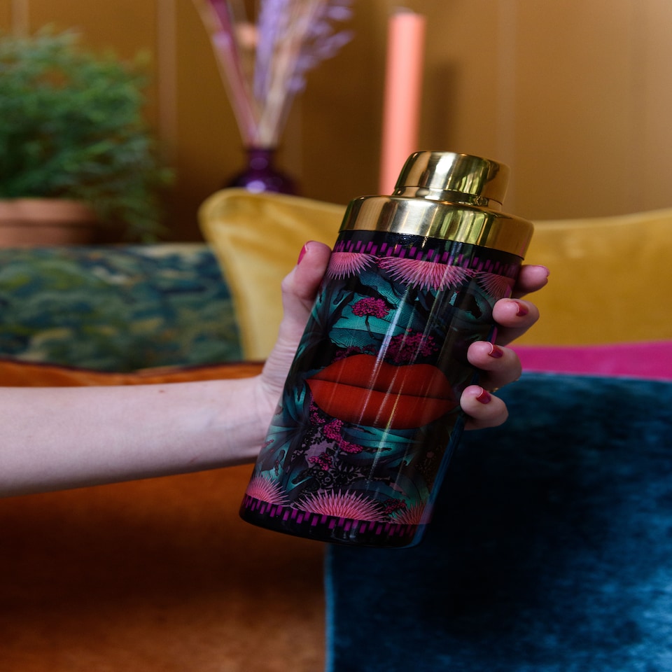 image 1 of Mikasa Cocktail Shaker Set Gold Stainless Steel 4 Piece | Gold