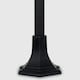 image 2 of ValueLights Traditional 1.2m Black IP44 Outdoor Garden Lamp Post Bollard Light - Includes 6w LED GLS Bulb 3000K Warm White Black