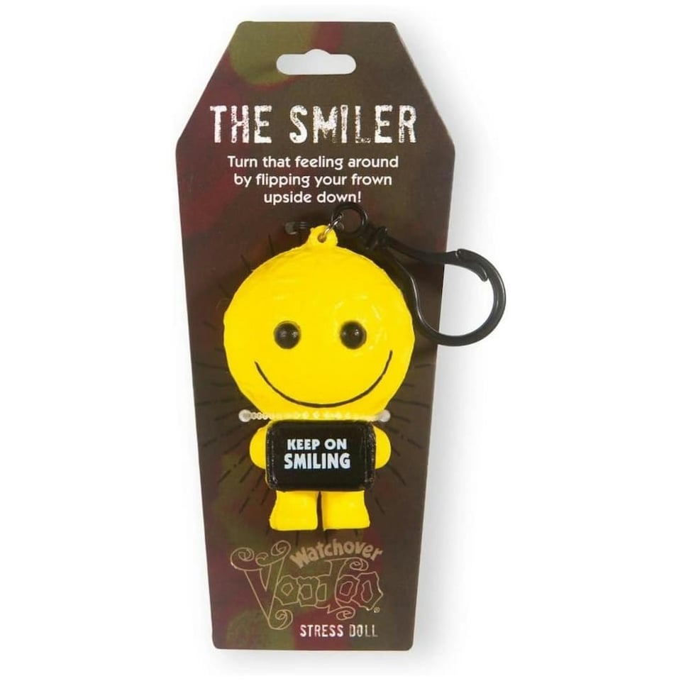 History & Heraldry Voodoo Stress Toy Keychain -  The Smiler