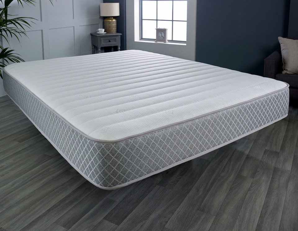 image 1 of Nebraska Hybrid Mattress - Soft Feel Quilted Cool Touch Surface | Grey | Single
