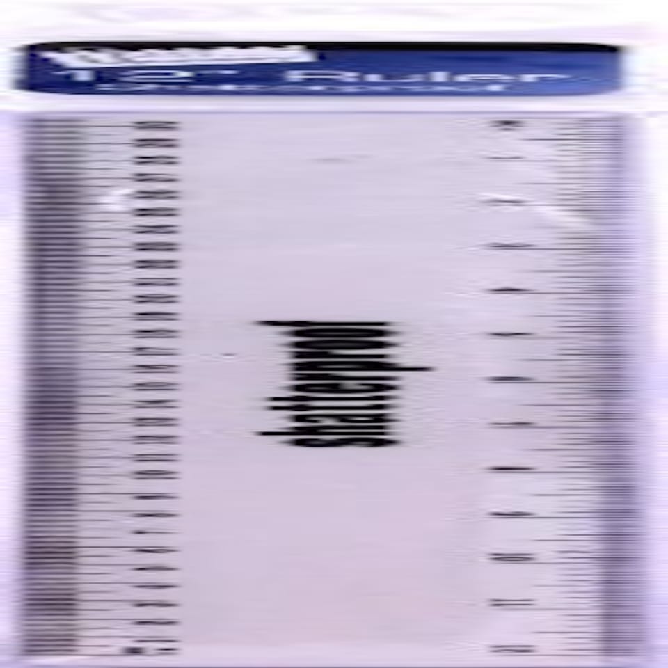 image 1 of Single Just Stationery 12 inch Metallic Shatterproof Ruler