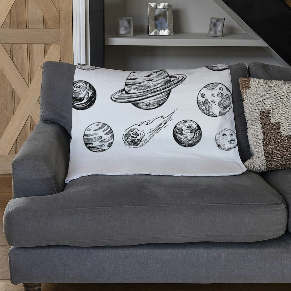 image 1 of Set of space objects planets, stars (Blanket)
