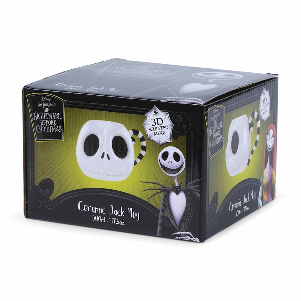 image 1 of Disney, Nightmare Before Christmas, Jack Head Mug, Mugs, Entertainment, Gift