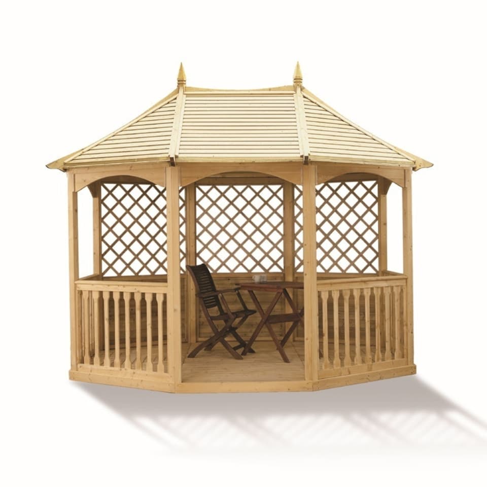 image 1 of Winchester Large Pavilion Gazebo - Pressure Treated Timber - L365 x W270 x H295 cm