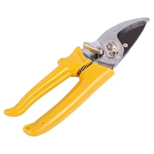 Green Blade Bypass Carbon Steel Secateurs - Yellow