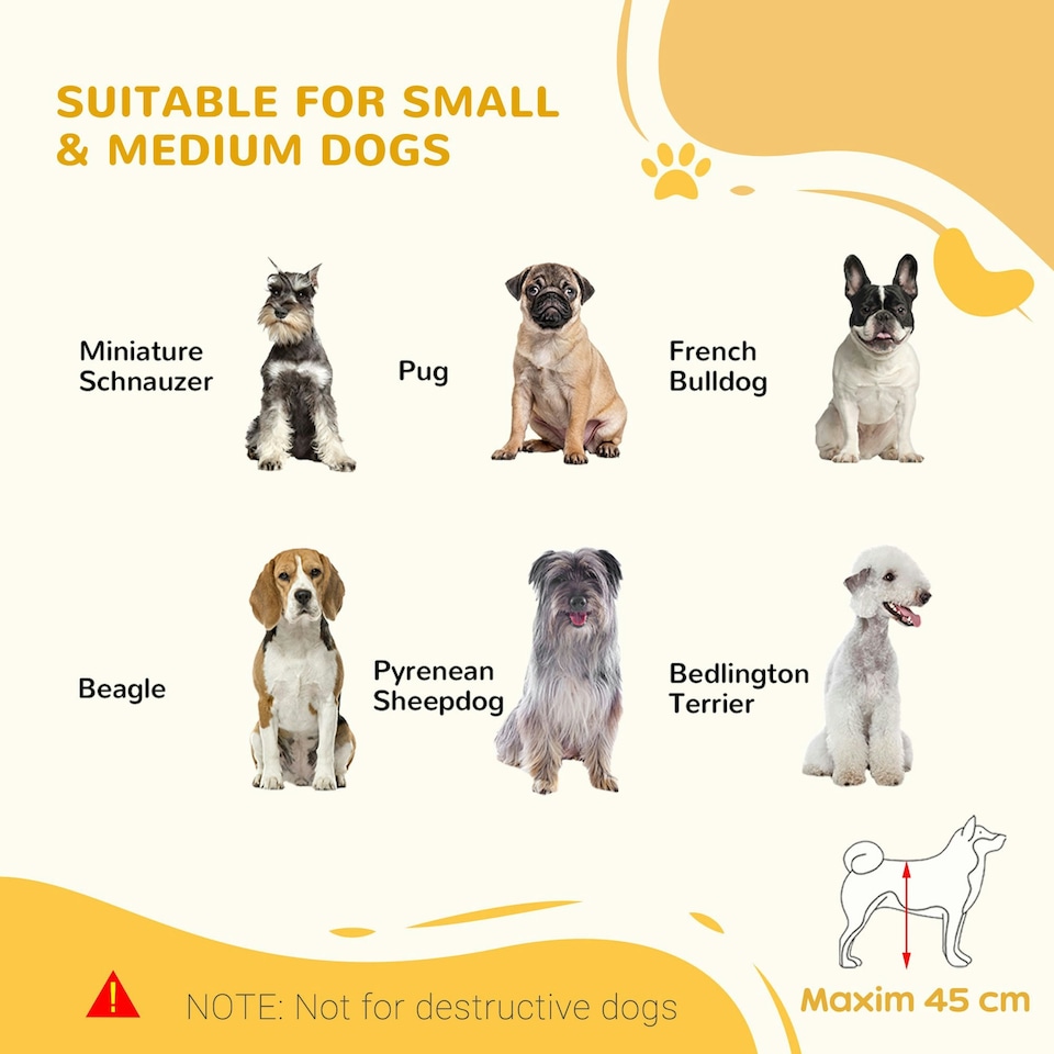 image 1 of PawHut Adjustable Wooden Pet Gate Freestanding Dog Barrier for Doorway