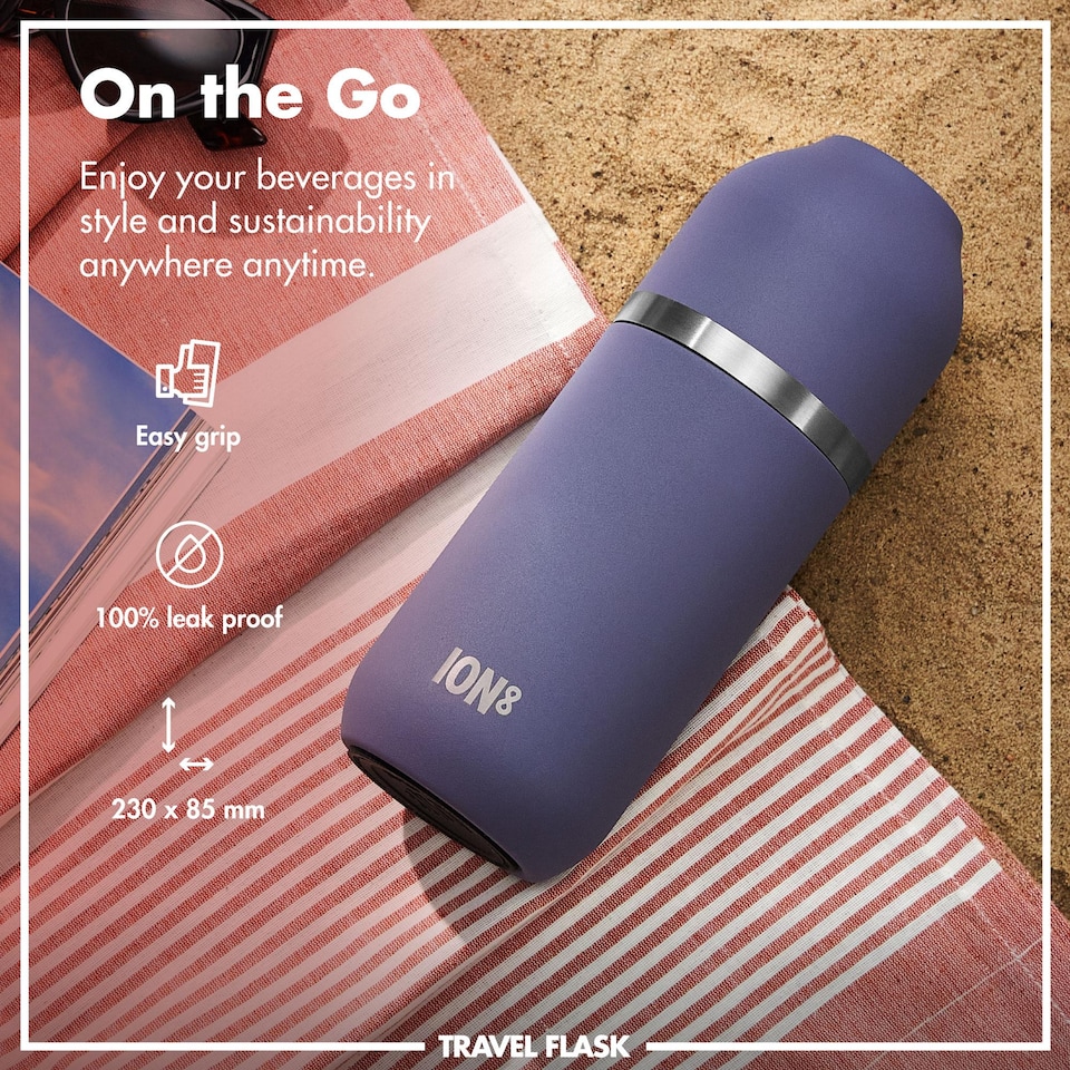 image 1 of Luma Flask & Mug, Vacuum Insulated, 700ml (24oz) | Purple | Purple | One Size