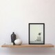 image 2 of Weekly Shop Minimalist Soft Pastel Simple Black Framed Wall Art Print A4