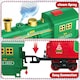 image 5 of Christmas Train Set with Steam, Lights & Music – Electric Holiday Toy Train with Realistic Smoke, 1 Locomotive + 4 Carriages + 12 Tracks