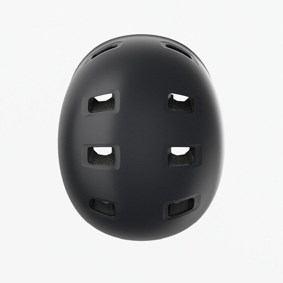 image 1 of Decathlon Children's round bicycle helmet, Move 100 - Black