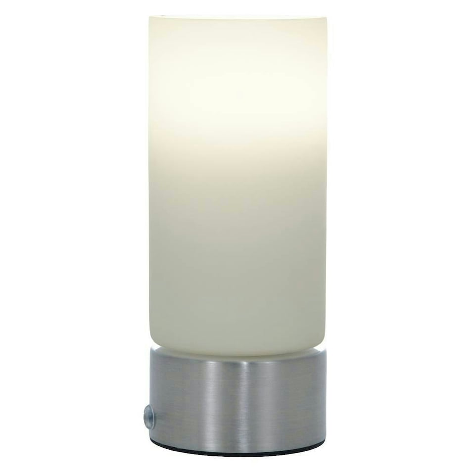 image 1 of Wyoming Satin Chrome & Glass Touch Table Lamp
