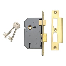 Union 2277 3 Lever Mortice Sashlock - Multi Colour - Satin Chrome 77.5mm 3in Box