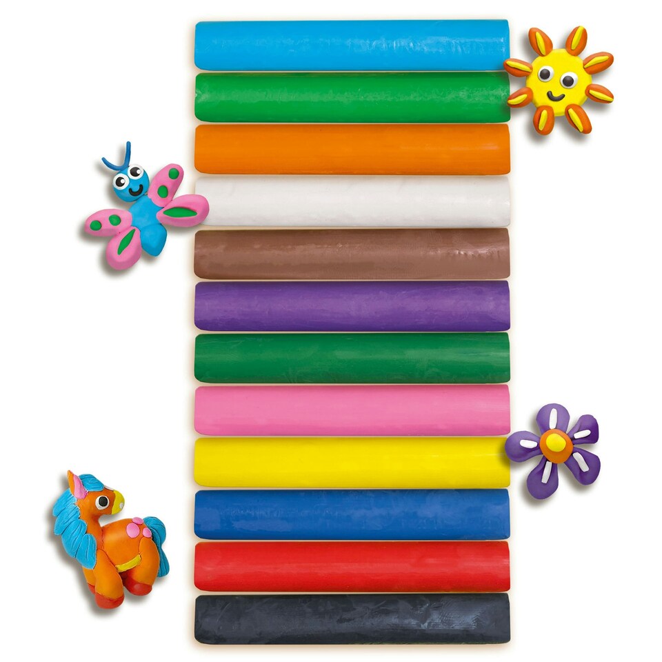 image 1 of SES Creative Infinity Modelling Clay 12 pack 180g
