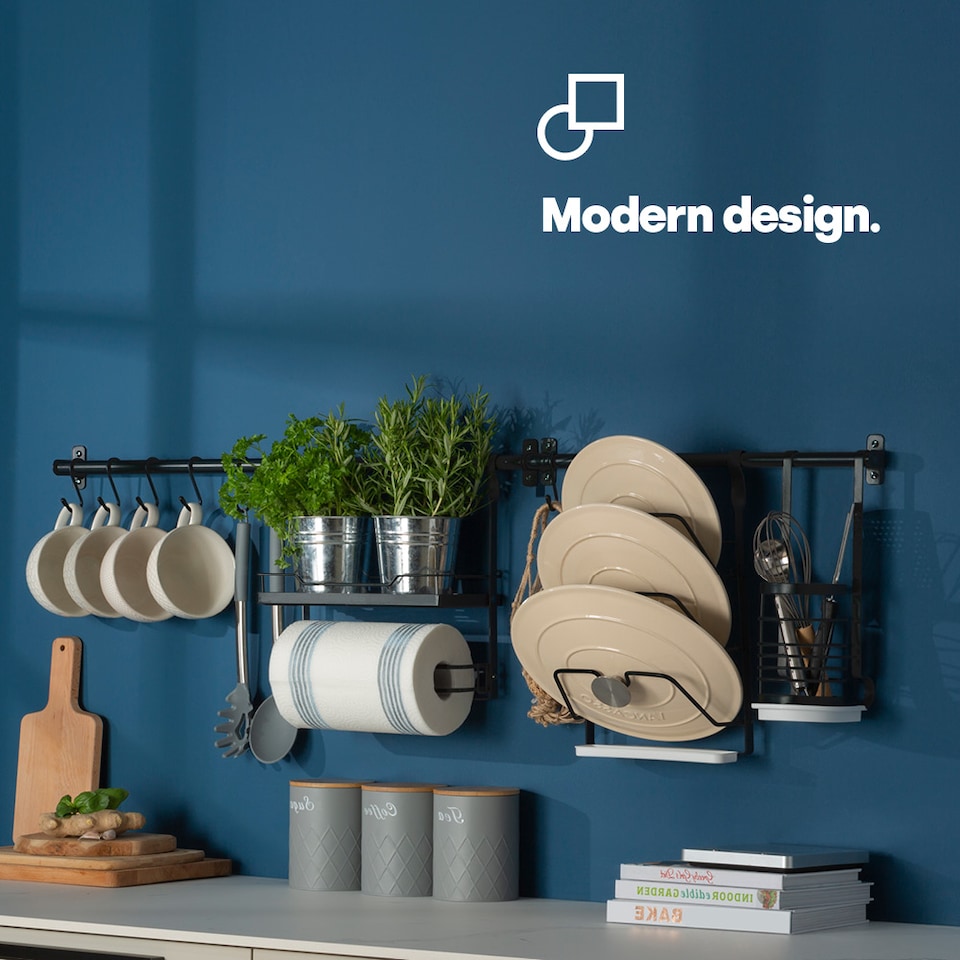 image 1 of Hanging Utensil Holder Black