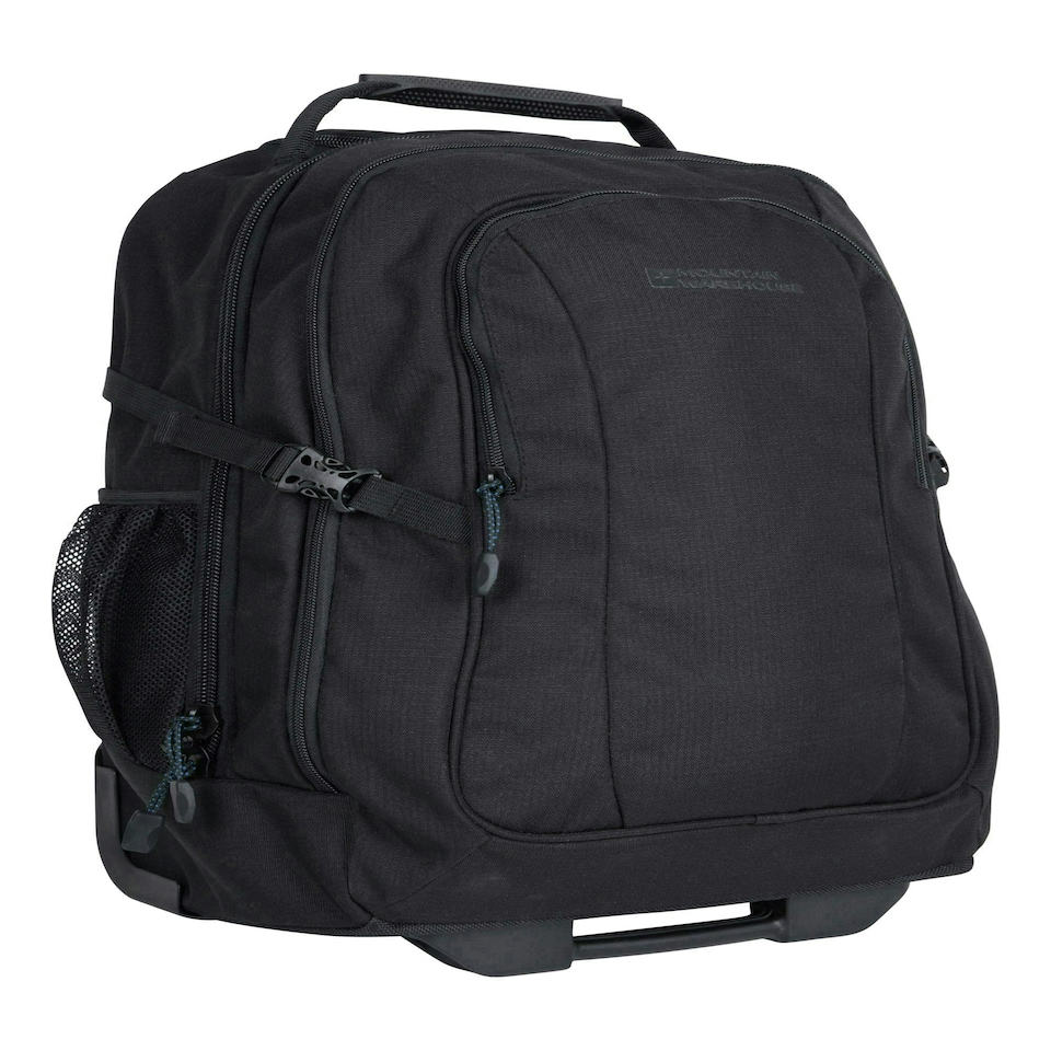 image 1 of Mountain Warehouse 35L Wheelie Rucksack Carry On Backpack On Wheels Luggage Case Black