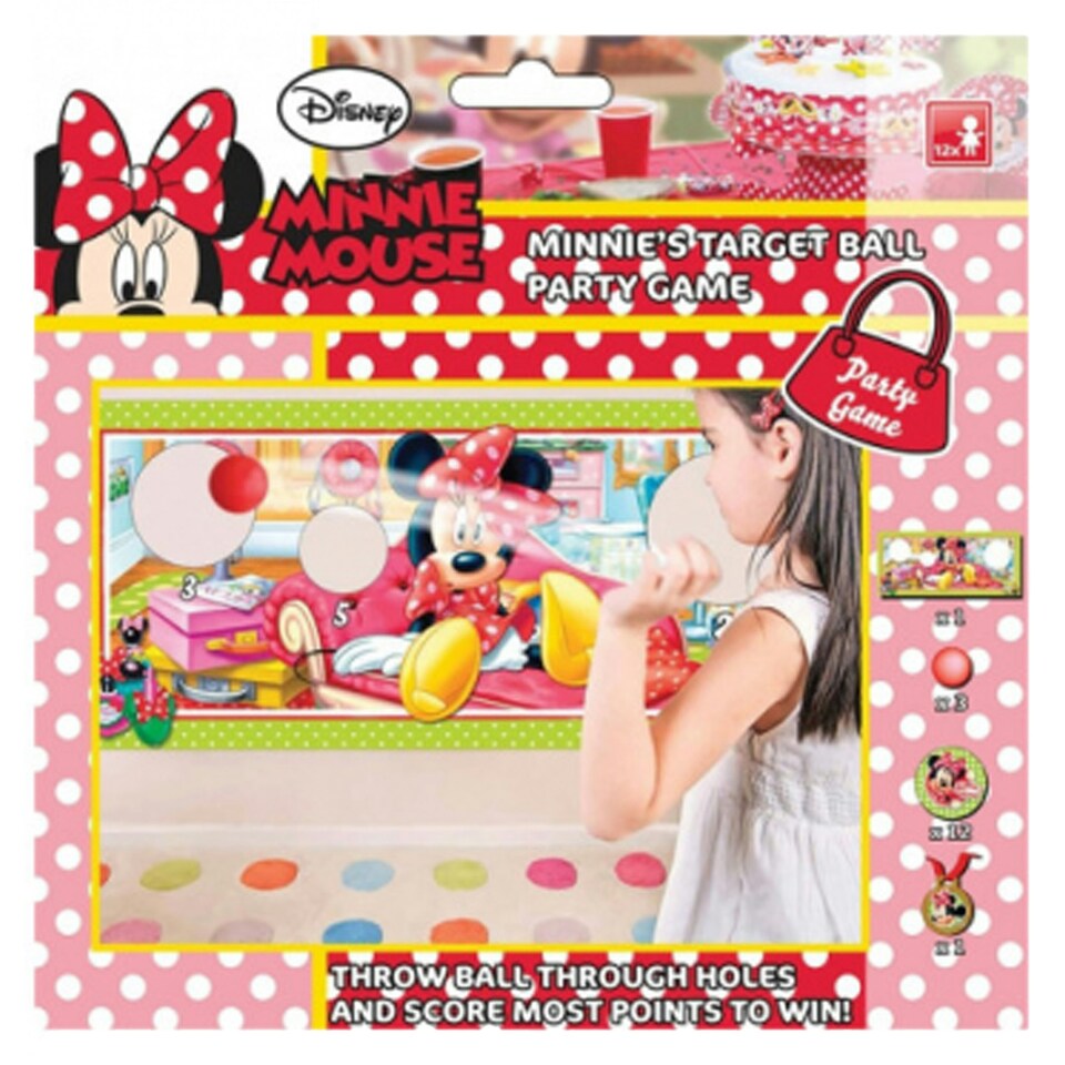 Disney Throws At The Target Minnie Mouse Party Game - Multicoloured - One Size