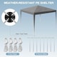 image 5 of Alivio 3 x 3m Patio Pop Up Gazebo, Outdoor Party Wedding Tent Canopy (Grey)